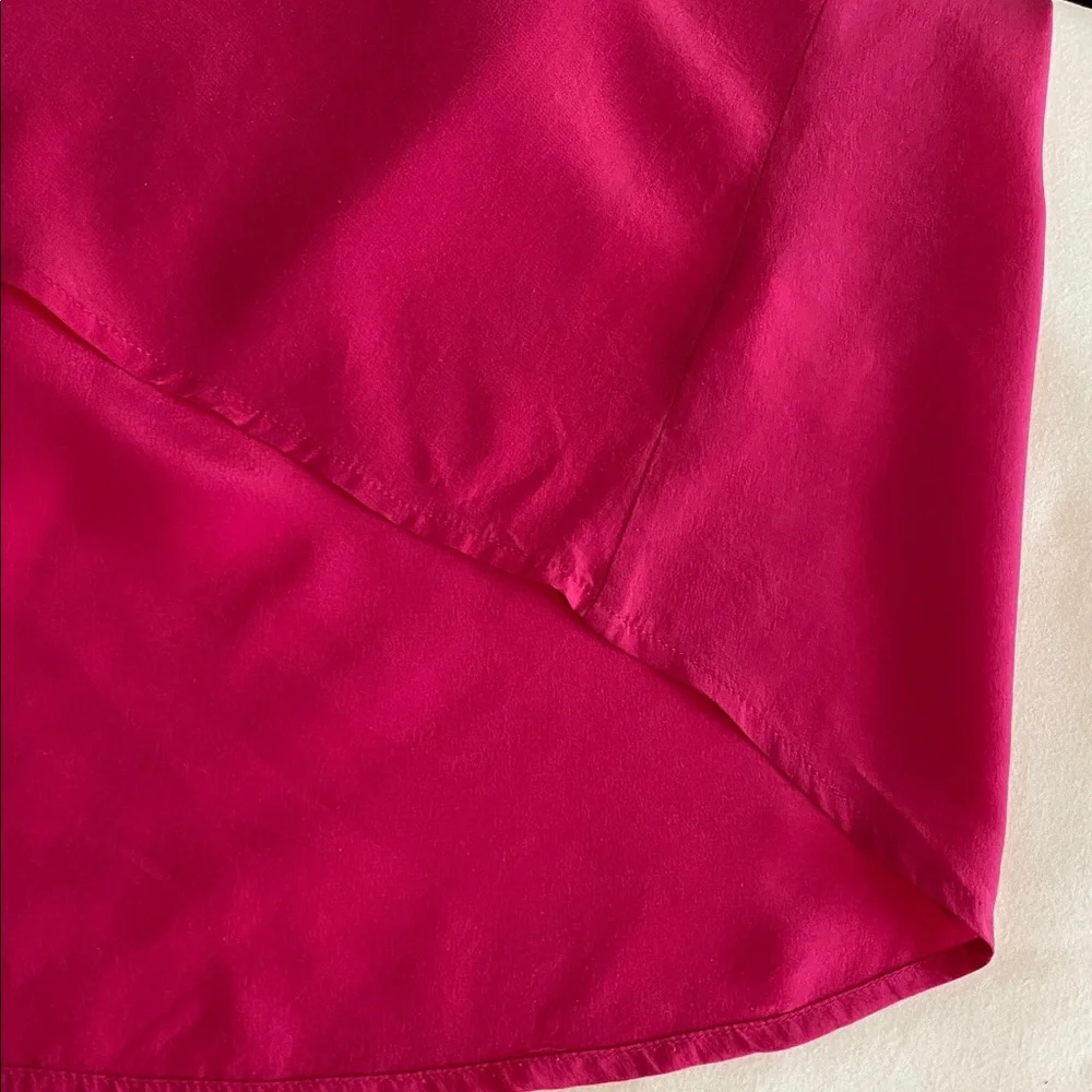Lilly Pulitzer Raleigh Fuchsia Sleeveless Kitty Bow Blouse in Kissy Pink Small - Picture 13 of 16